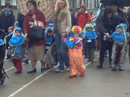 Nursery school children of Notre Dame primary for Carnaval